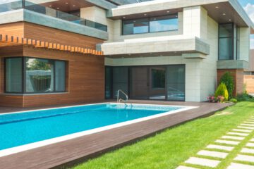 Casa con jardín y piscina
