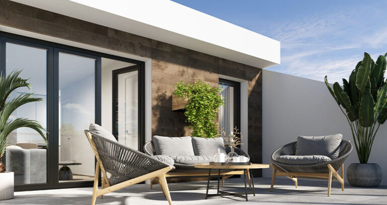 Obra nueva Calderona Homes terraza